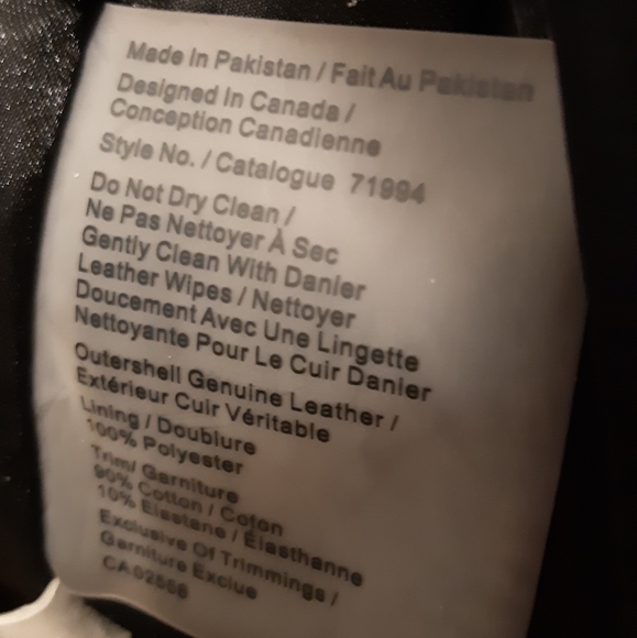 DANIER • Black Leather Jacket • UK 4 - Picture 4 of 4